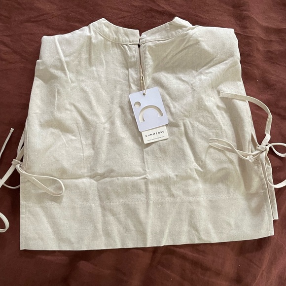 Linen Crop Top - Picture 3 of 6